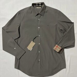 BURBERRY Shirt Gray- Size L -Authentic 🎁💎